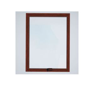 Ventana Aluminio 90x120 cm Termopanel Proyectante Madera Mundo Glass