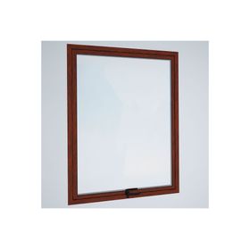 Ventana Aluminio 90x120 cm Termopanel Proyectante Madera Mundo Glass