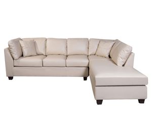 Sofá seccional derecho 5 cuerpos Padua beige