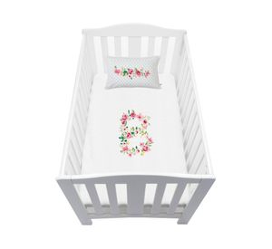 Cubreplumón pack Letras Vintage B blanco