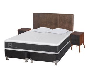 Box spring king Ortopedic B5 + set Baker/ Niger + almohadas viscoelásticas Cic