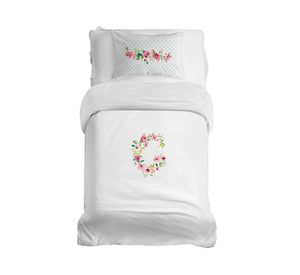 Cubreplumón transición Letras Vintage G blanco