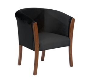 Sitial velvet 1 cuerpo Dortmund negro