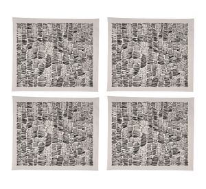 Individual Black crudo impermeable 42x36 cm 4 un.