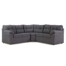 Sofá modular 5 cuerpos Roma tela gris