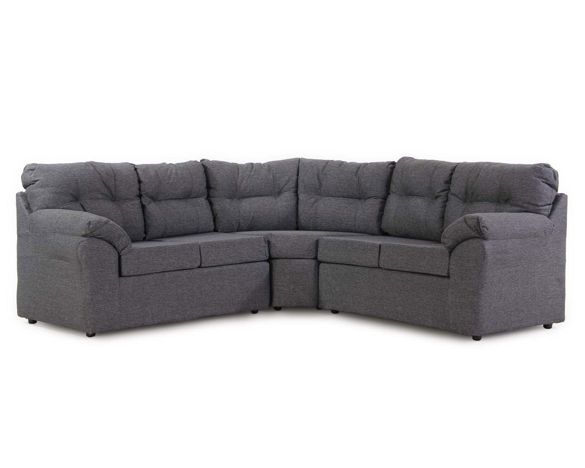 Kea Sofá modular 5 cuerpos Roma tela gris