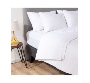 Plumón bicolor 1.5 plazas blanco