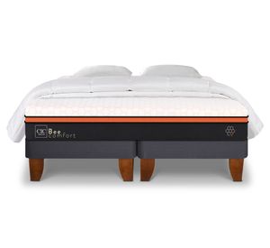 Cama europea king Bee Comfort + almohadas + plumón Cic