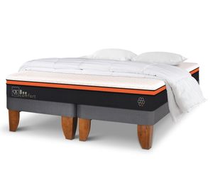 Cama europea king Bee Comfort + almohadas + plumón Cic