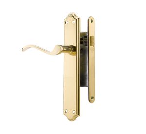 Cerradura embutida manilla libre paso bronce Anna Poli