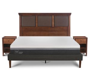 Cama europea curve 2 plazas Ortopedic Advance + Set Torino Cic