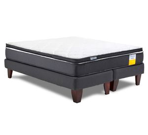 Cama europea funcional Súper King base dividida + topper