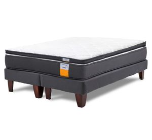 Cama europea funcional Súper King base dividida + topper