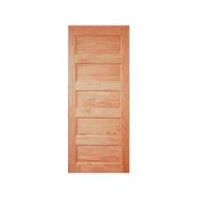 Puerta Pino Radiata Alcala 70x200 cm 5 paneles Moldupanel