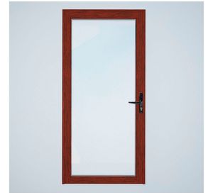 Puerta vidriada 65x200 cm termopanel izquierda madera Mundo Glass