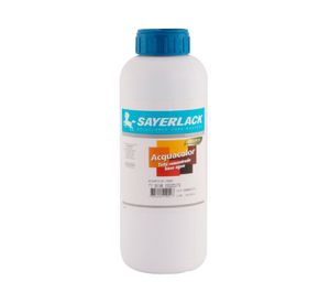 Tinta base agua 1 litro Aqcuacolor caoba Sayerlack