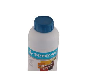 Tinta base agua 1 litro Aqcuacolor caoba Sayerlack