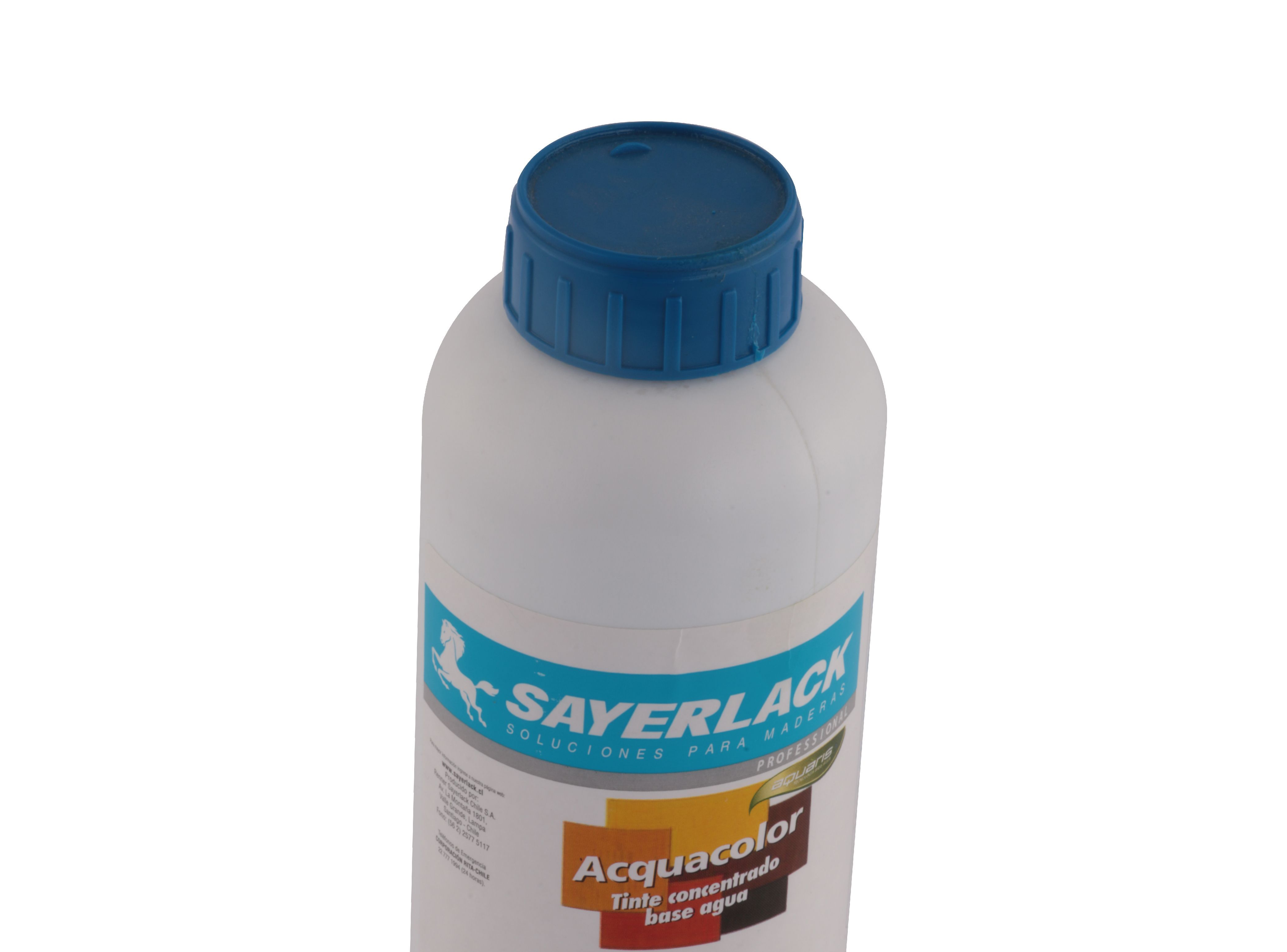 Tinta Base Agua 1 Litro Aqcuacolor Caoba Sayerlack