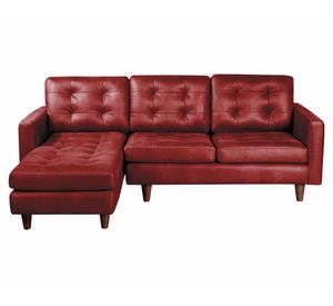 Sofá chaise izquierdo Nápoles rojo Latam Home