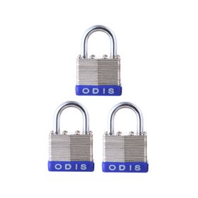 Set 3 candados 50 mm Laminados Gris