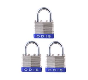 Set 3 candados 50 mm Laminados Gris