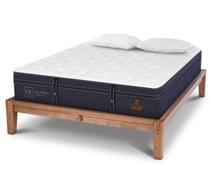Cama europea king Oak Grand Premium + 2 almohadas viscoelásticas Cic
