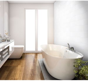 Cerámica muro 15x60 cm Ice blanco brillante rectificado 1,08 m2 Klipen