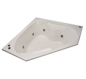 Tina hidromasaje 6 jets 140 x 140 cm noventta derecho gris Norglas