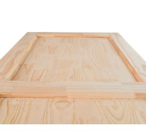 Puerta Pino Radiata Ranco 80x210 cm 2 Paneles Moldupanel