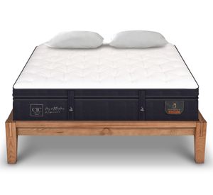 Cama europea Oak King Súper premium + 2 almohadas viscoelásticas Cic