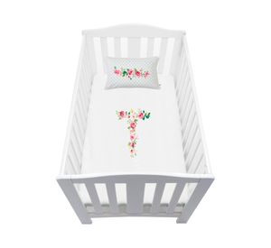 Cubreplumón transición Letras Vintage T blanco