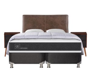 Box spring king Ortopedic + set Níger/Baker + almohada + plumón Cic