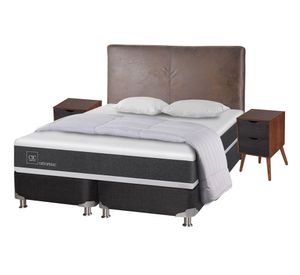 Box spring king Ortopedic + set Níger/Baker + almohada + plumón Cic