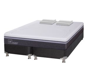 Box spring king Ortopedic advance B5 + almohadas viscoelásticas Cic