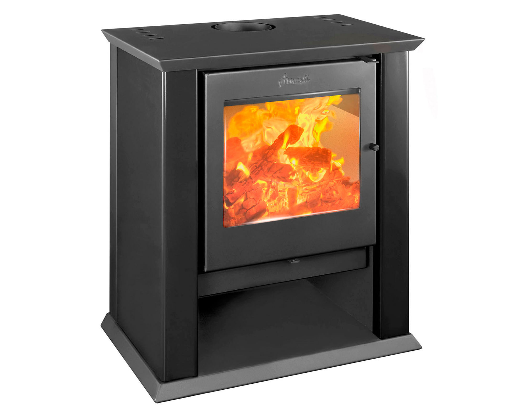 Amesti Calefactor a leña Classic 500 negro satinado