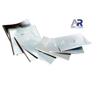 Manta galvanizada 12'' espesor 0,35 mm Aceros de la Rivera