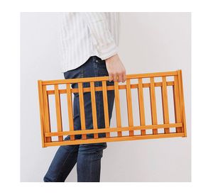 Zapatero estante plegable 21YXP316 bambú café