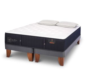 Cama europea Premium King + 2 almohadas + base dividida Cic
