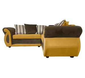 Sofá seccional 3 cuerpos Dominga Chenille ambarino