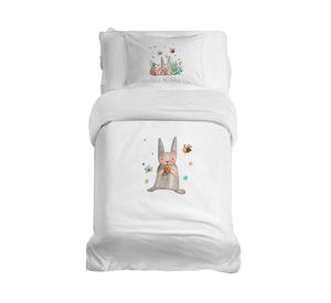 Cubreplumón transición Conejito blanco