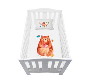 Cubreplumón cuna Oso blanco