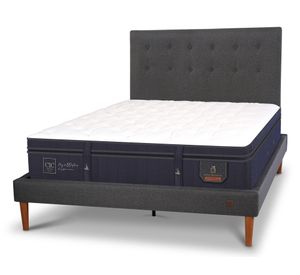 Cama europea curve Súper premium 2 plazas + respaldo Éufrates Cic