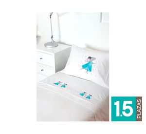 Juego Sábanas 1.5 plazas Ratona blanco
