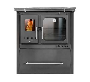 Cocina leña combustión lenta europea M70 Gris