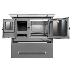 Cocina leña combustión lenta europea M70 Gris