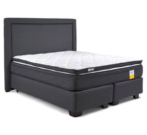 Cama americana Full Eurotop x190 cm + respaldo + Topper Drimkip