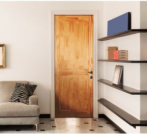 Puerta Pino Radiata Ranco 70x220 cm 2 Paneles Moldupanel