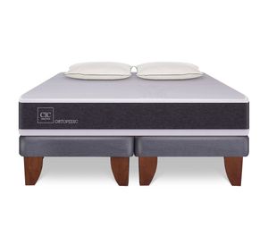 Cama europea New Ortopedic King + 2 almohadas + base dividida Cic