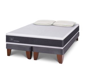 Cama europea New Ortopedic King + 2 almohadas + base dividida Cic