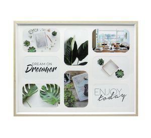 Marco 8 fotos 10x15 cm blanco Ronda